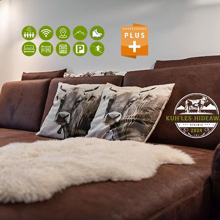 אוברשטאופן Kuh'Les Hideaway Steibis 3-Zimmer Ferienwohnung 55 M² מראה חיצוני תמונה